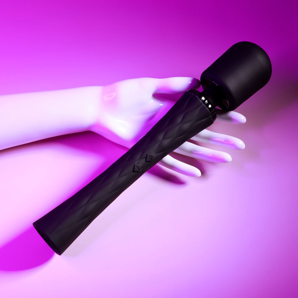 Playboy Pleasure ROYAL Black 29.2cm USB Rechargeable Massage Wand Vibrator