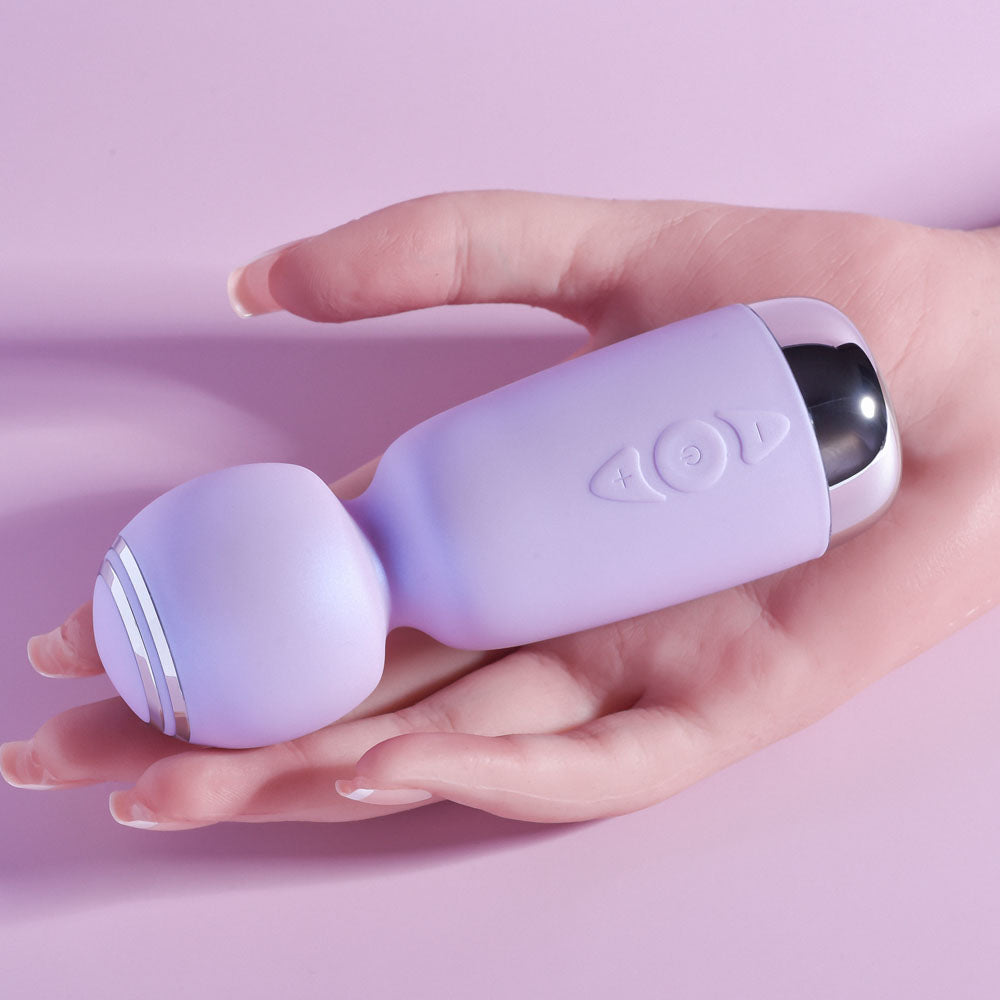 Playboy Pleasure ROYAL MINI Lilac 12.5cm USB Rechargeable Mini Wand Vibrator