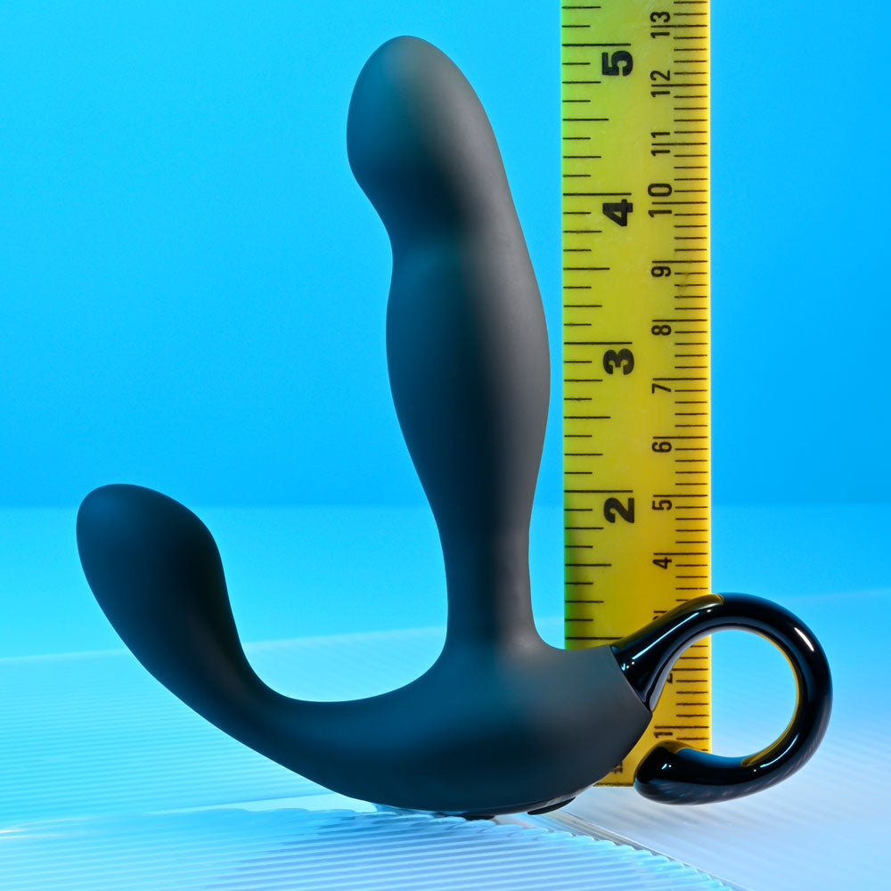 Playboy Pleasure COME HITHER Black 13.2cm Vibrating Prostate Massager w Remote