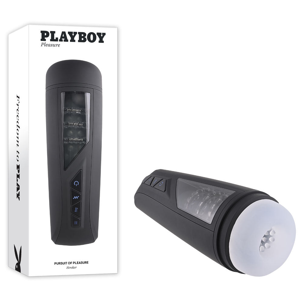 Playboy Pleasure PURSUIT OF PLEASURE USB Rechargeable Vibrating Stroker