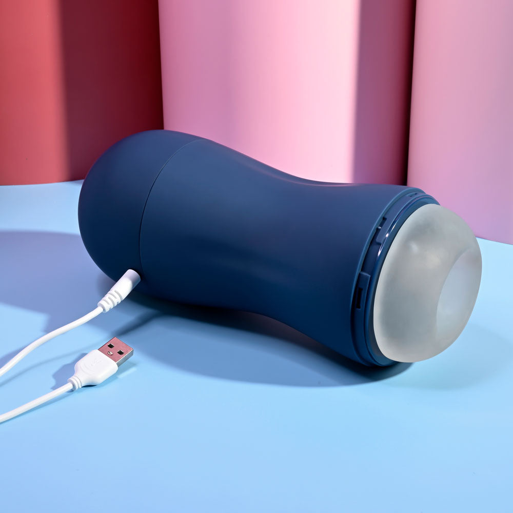 Playboy Pleasure GUSTO USB Rechargeable Vibrating & Sucking Masturbator