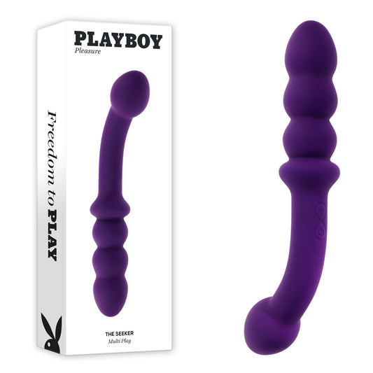 Playboy Pleasure THE SEEKER Purple 20.3cm USB Rechargeable Double Ended Vibrator