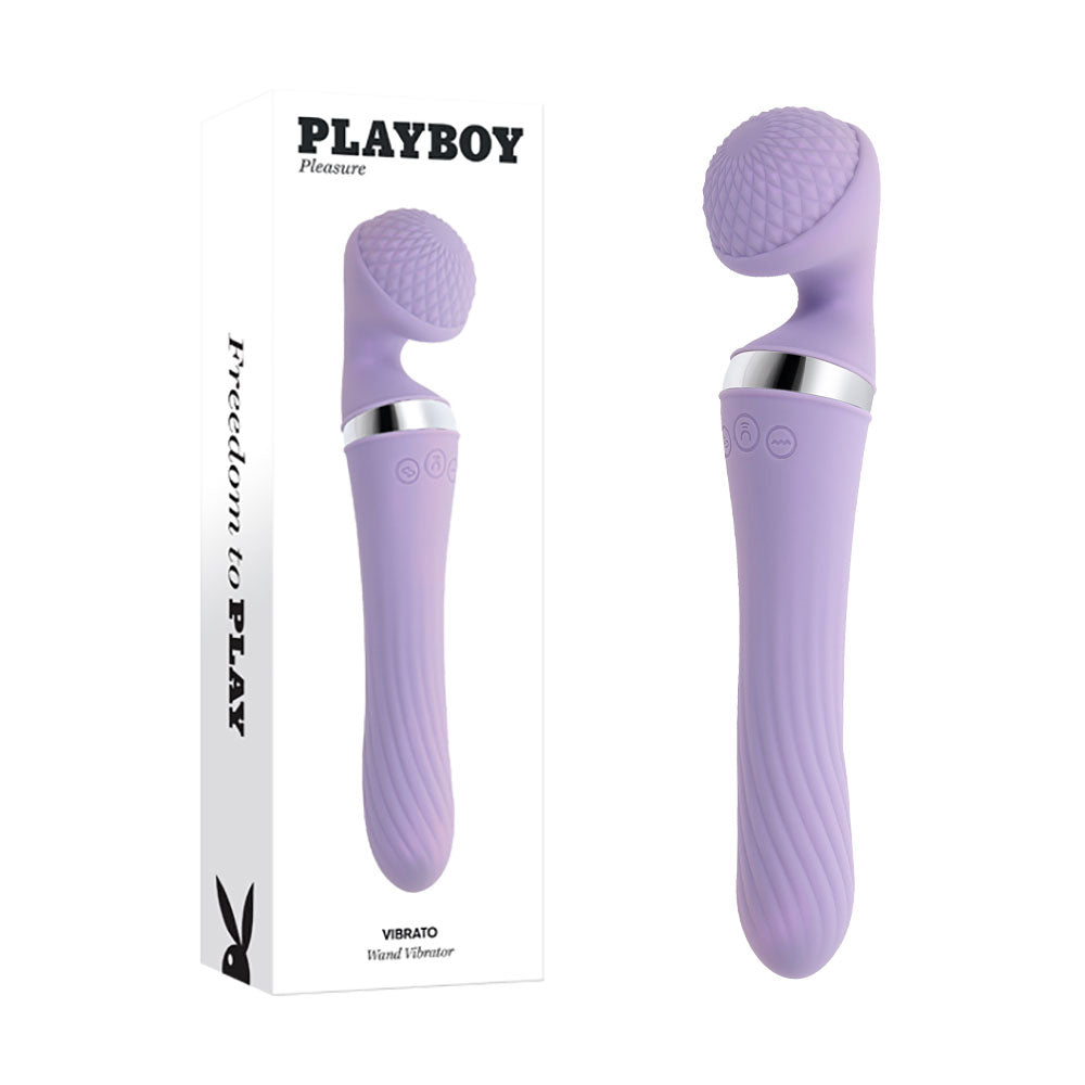 Playboy Pleasure VIBRATO Lavender 24cm USB Rechargeable Massage Wand Vibrator