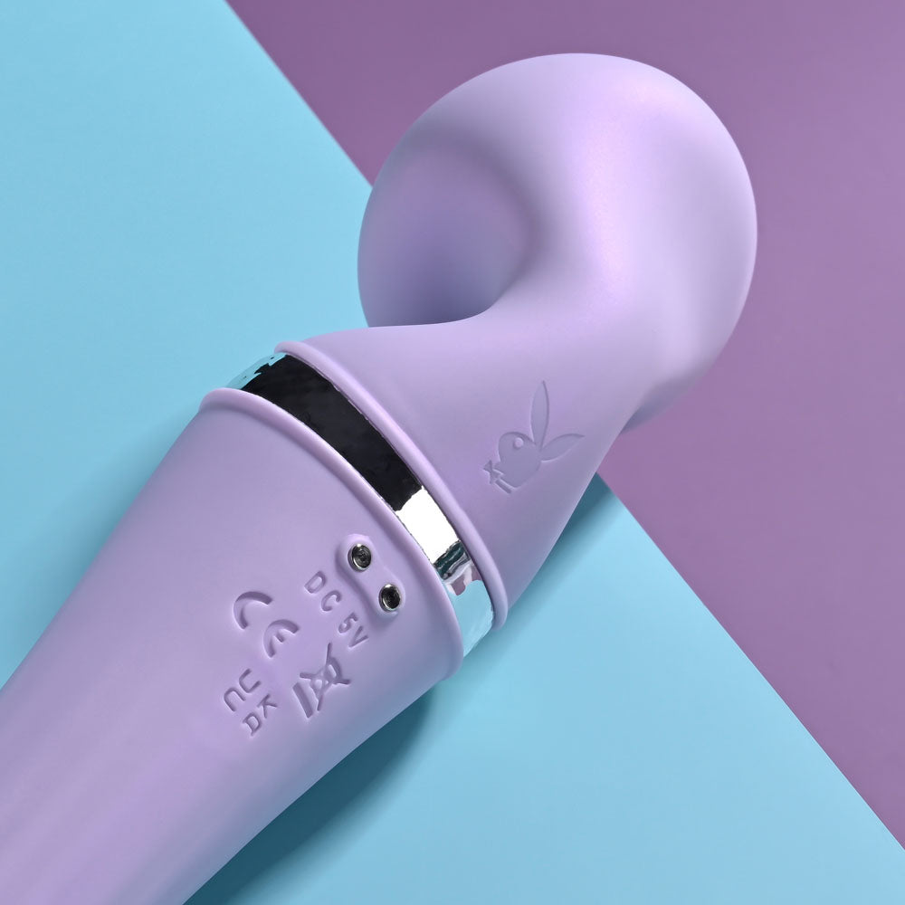 Playboy Pleasure VIBRATO Lavender 24cm USB Rechargeable Massage Wand Vibrator