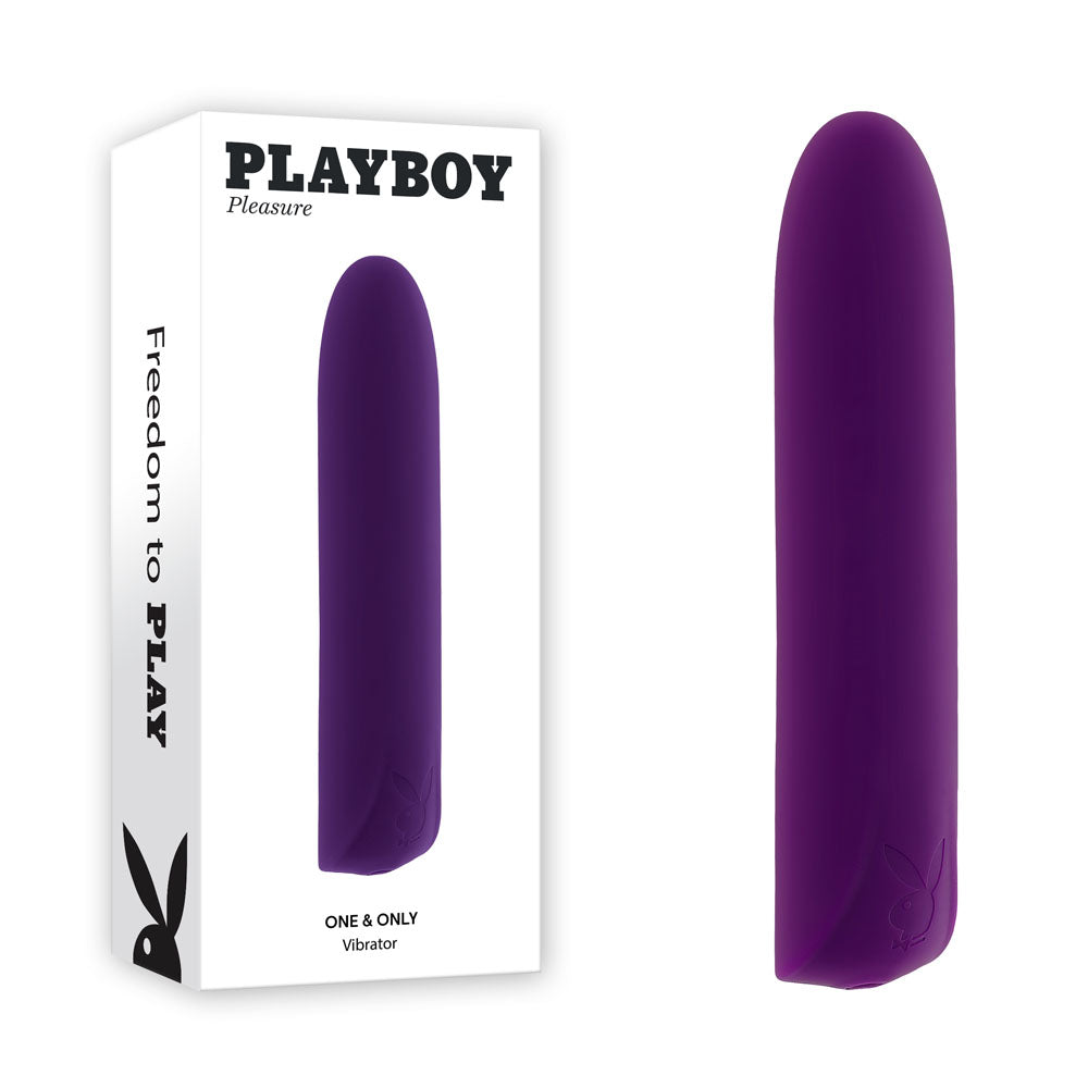 Playboy Pleasure ONE & ONLY Purple 12cm USB Rechargeable Bullet Vibrator