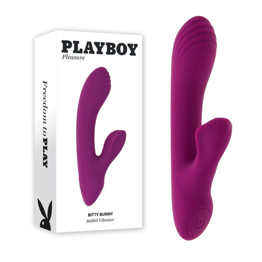 Playboy Pleasure BITTY BUNNY Purple 14.7cm USB Rechargeable Rabbit Vibrator