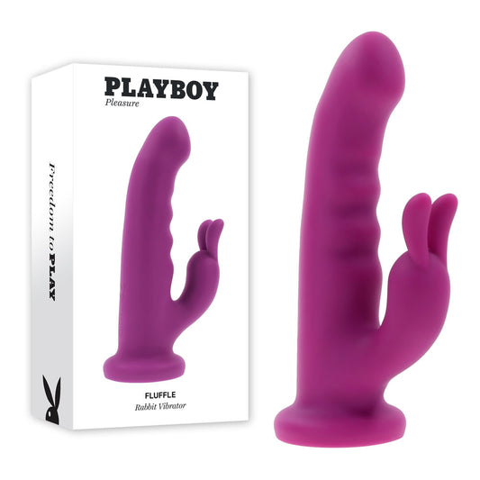 Playboy Pleasure FLUFFLE - Purple 19.7cm USB Rechargeable Rabbit Vibrator