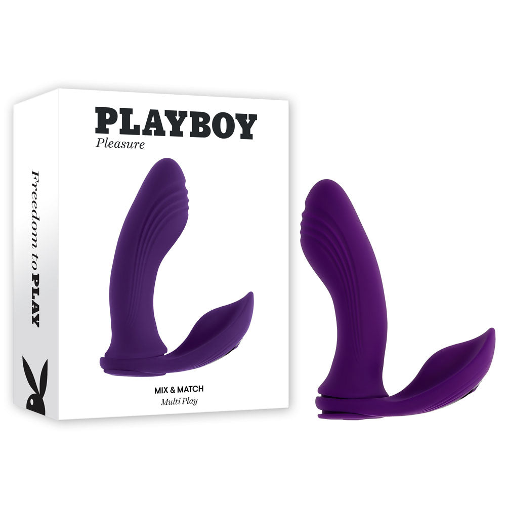 Playboy Pleasure MIX & MATCH Purple G-Spot P-Spot Vibrator with C-Ring Attachment