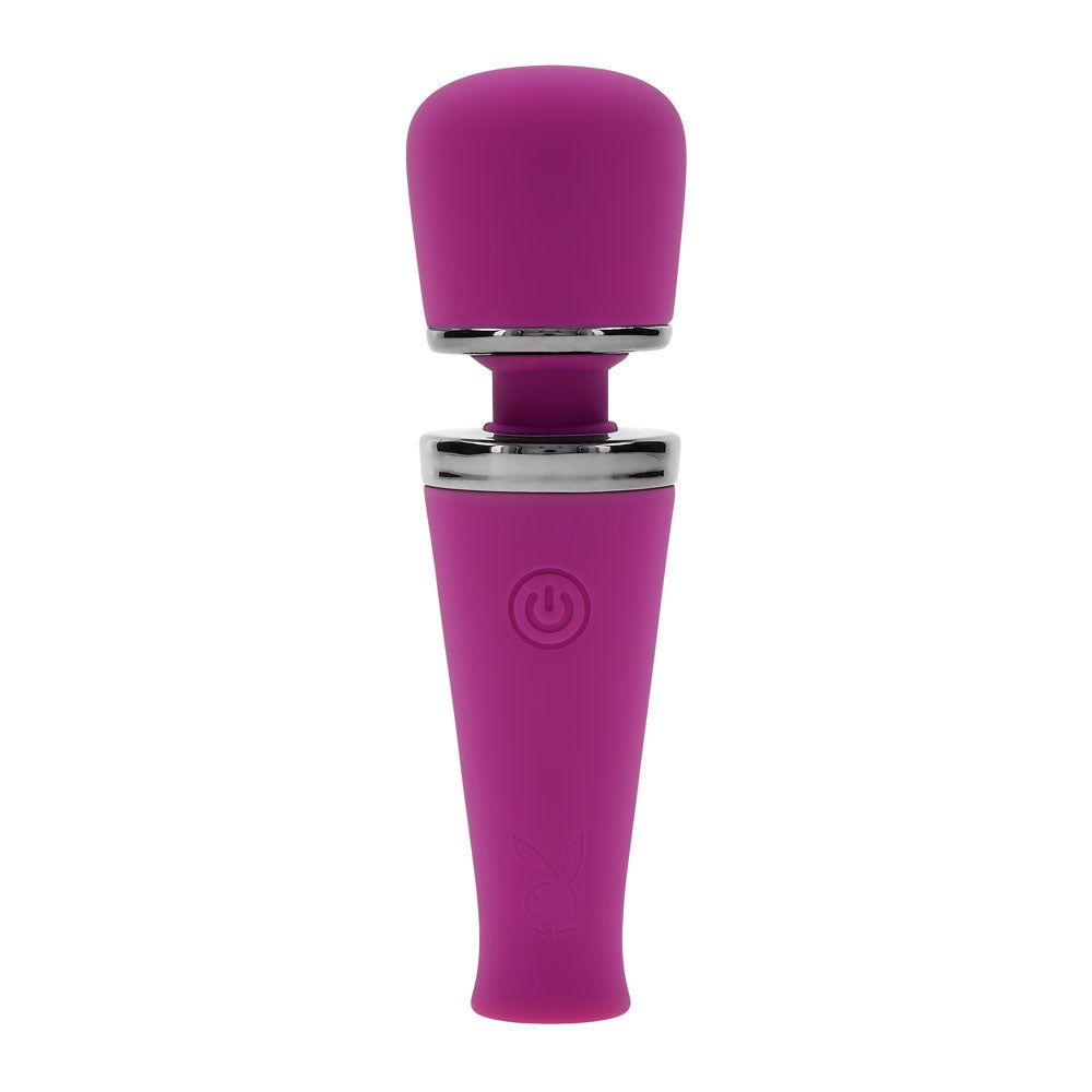 Playboy Pleasure MIC DROP Purple 11.4cm USB Rechargeable Mini Massage Wand