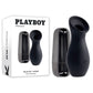 Playboy Pleasure THE JET SET - SUCKER Black 10.3cm Sucking Stimulator with Rechargeable Charging Case