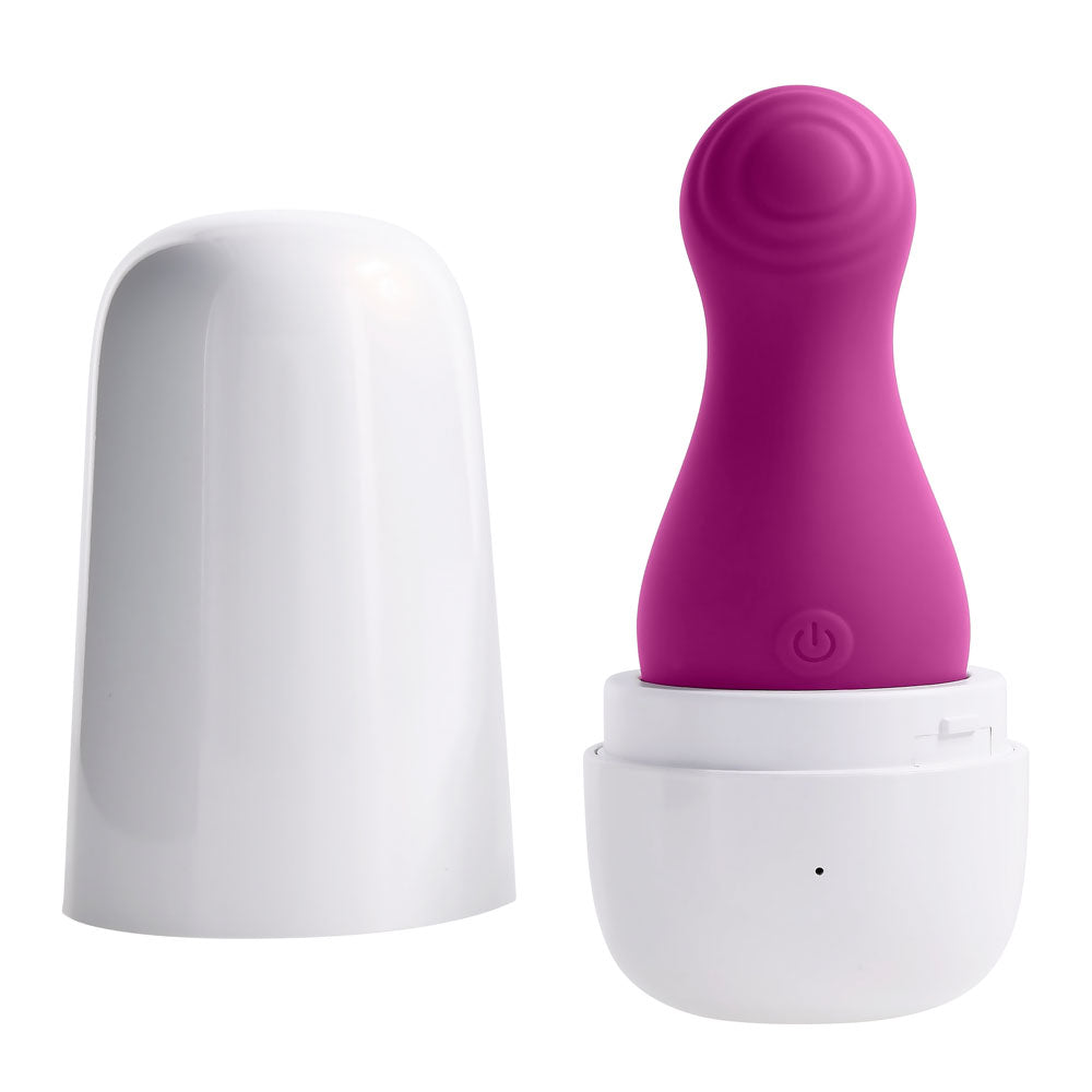 Playboy Pleasure THE JET SET - TAPPING Purple 10.2cm Tapping Stimulator with Charging Case