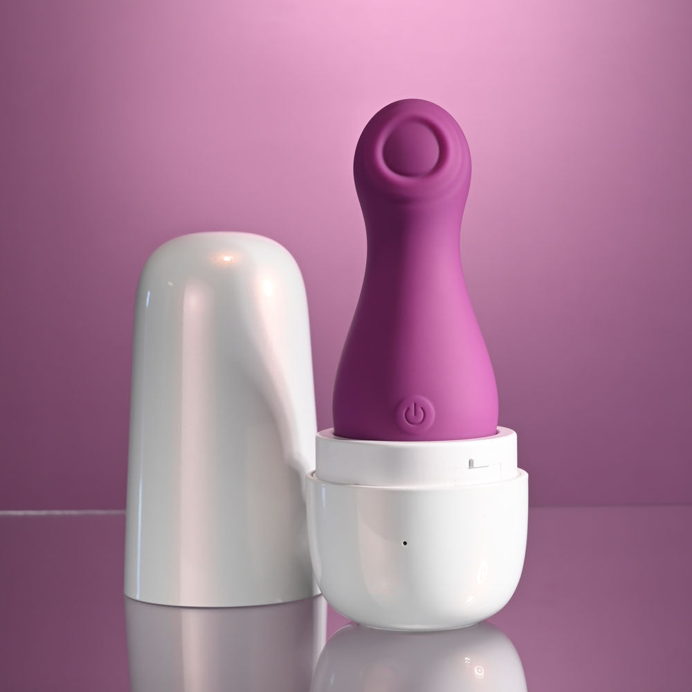 Playboy Pleasure THE JET SET - TAPPING Purple 10.2cm Tapping Stimulator with Charging Case