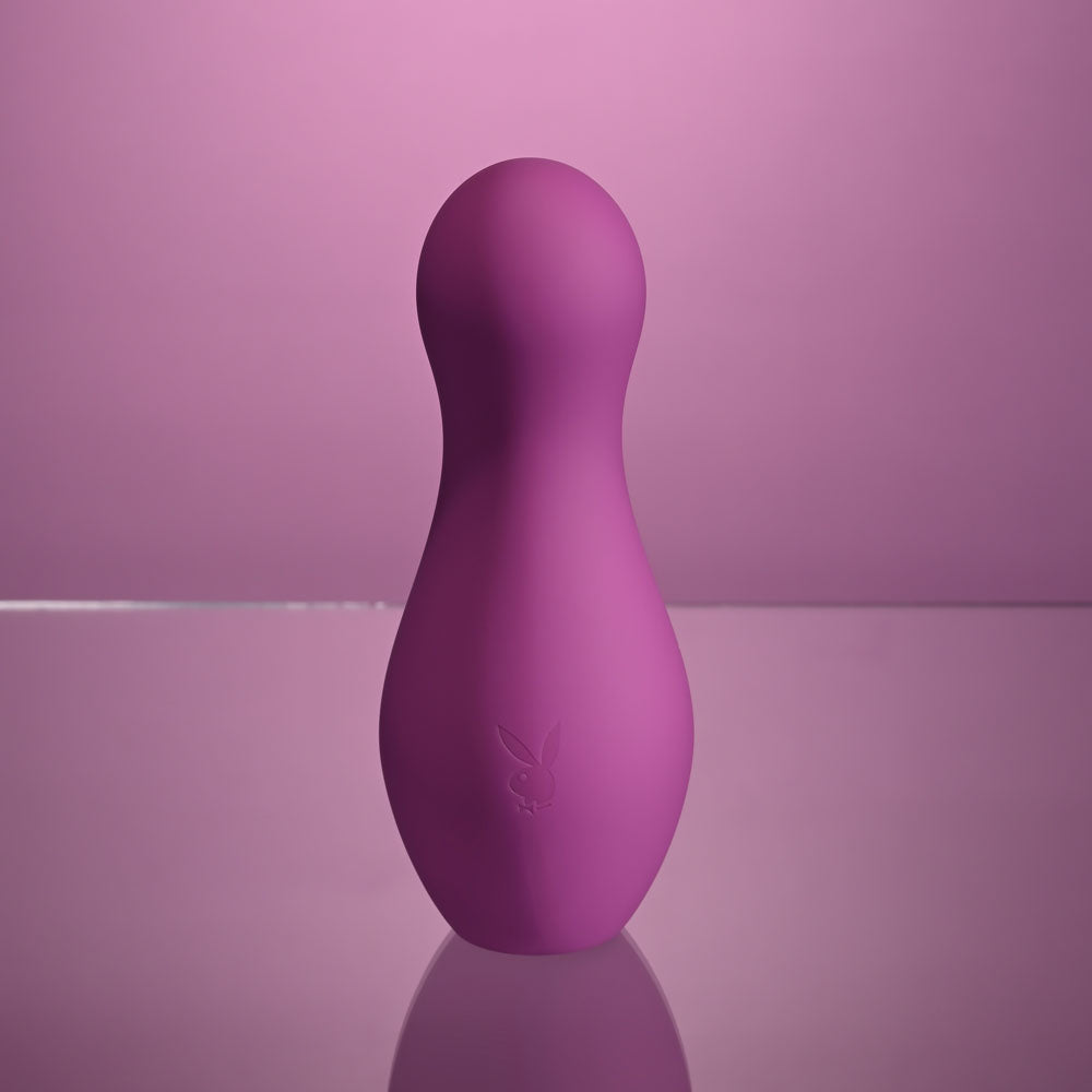 Playboy Pleasure THE JET SET - TAPPING Purple 10.2cm Tapping Stimulator with Charging Case