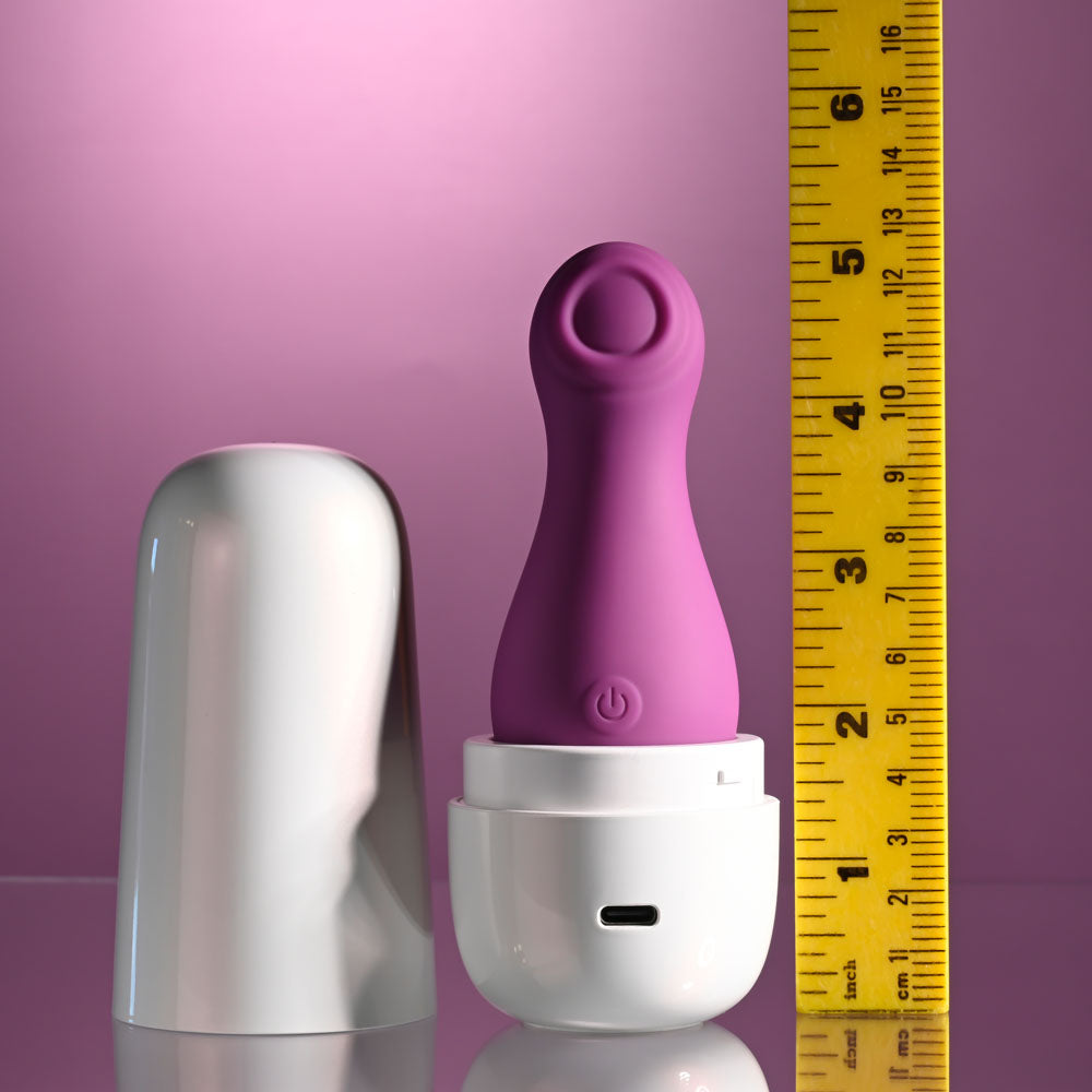 Playboy Pleasure THE JET SET - TAPPING Purple 10.2cm Tapping Stimulator with Charging Case