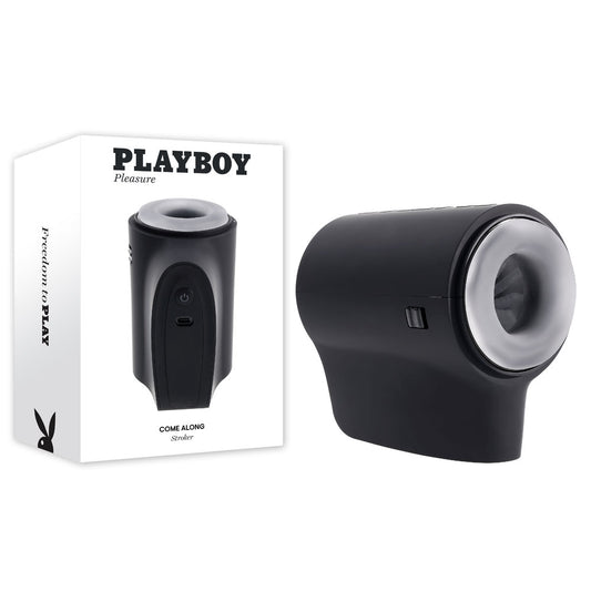 Playboy Pleasure COME ALONG - USB Rechargeable Vibrating Stroker Masturbator