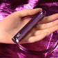 Playboy Pleasure AMETHYST Purple 12.4cm USB Rechargeable Glass Tipped Mini Vibrator