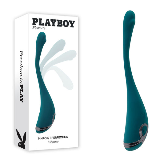 Playboy Pleasure PINPOINT PERFECTION - Green 19.3cm Poseable Bendable Vibrator