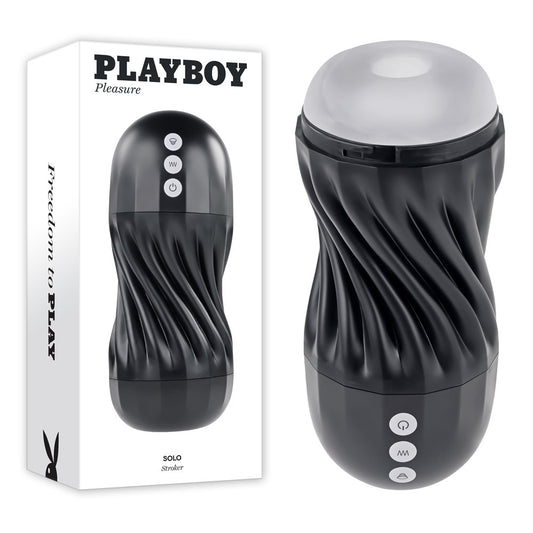 Playboy Pleasure SOLO USB Rechargeable Vibrating and Sucking Stroker Masturbator