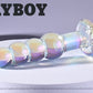 Playboy Pleasure JEWELS PLUG Clear Glass 8.5cm Butt Plug