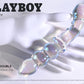 Playboy Pleasure JEWELS DOUBLE Clear Glass 17.1cm Double Ended Dildo