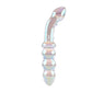 Playboy Pleasure JEWELS DOUBLE Clear Glass 17.1cm Double Ended Dildo