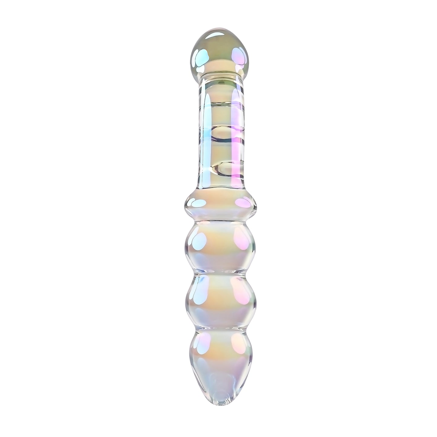 Playboy Pleasure JEWELS DOUBLE Clear Glass 17.1cm Double Ended Dildo