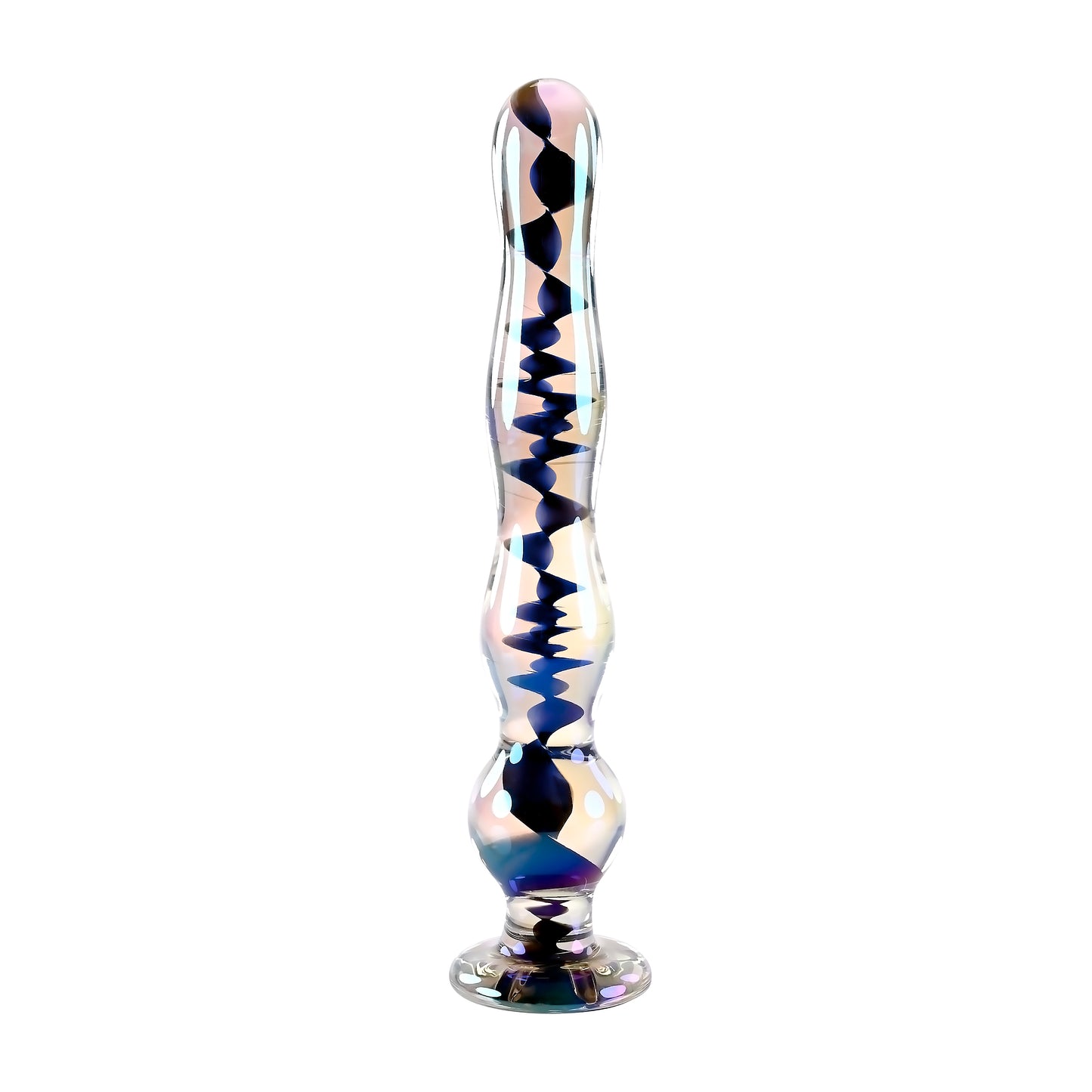 Playboy Pleasure JEWELS WAND Clear Glass 20.3cm Dildo