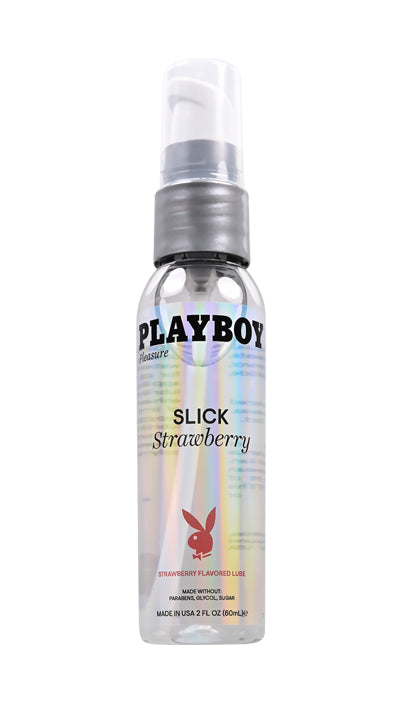 Playboy Pleasure SLICK Strawberry Flavoured Water Based Lubricant 60ml