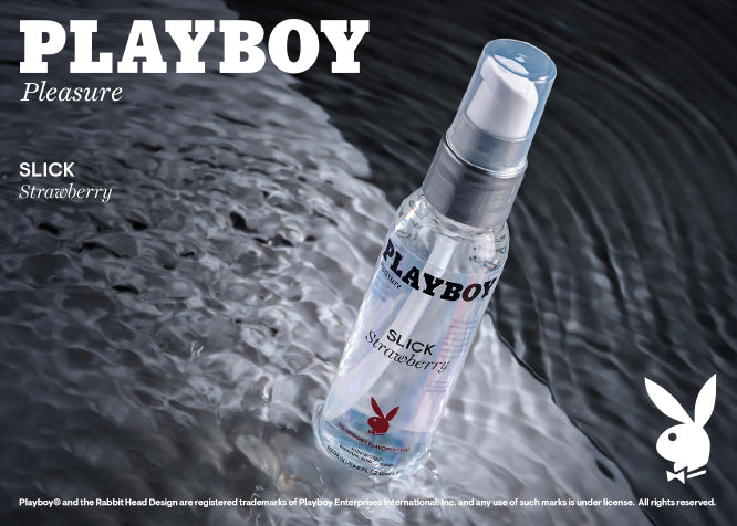 Playboy Pleasure SLICK Strawberry Flavoured Water Based Lubricant 60ml