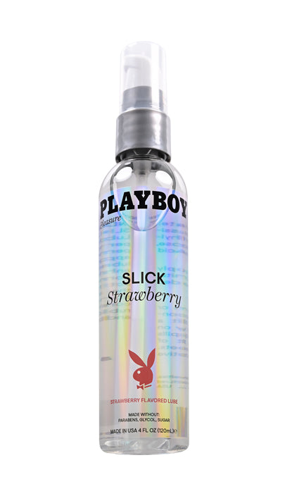 Playboy Pleasure SLICK Strawberry Flavoured Water Based Lubricant 120ml