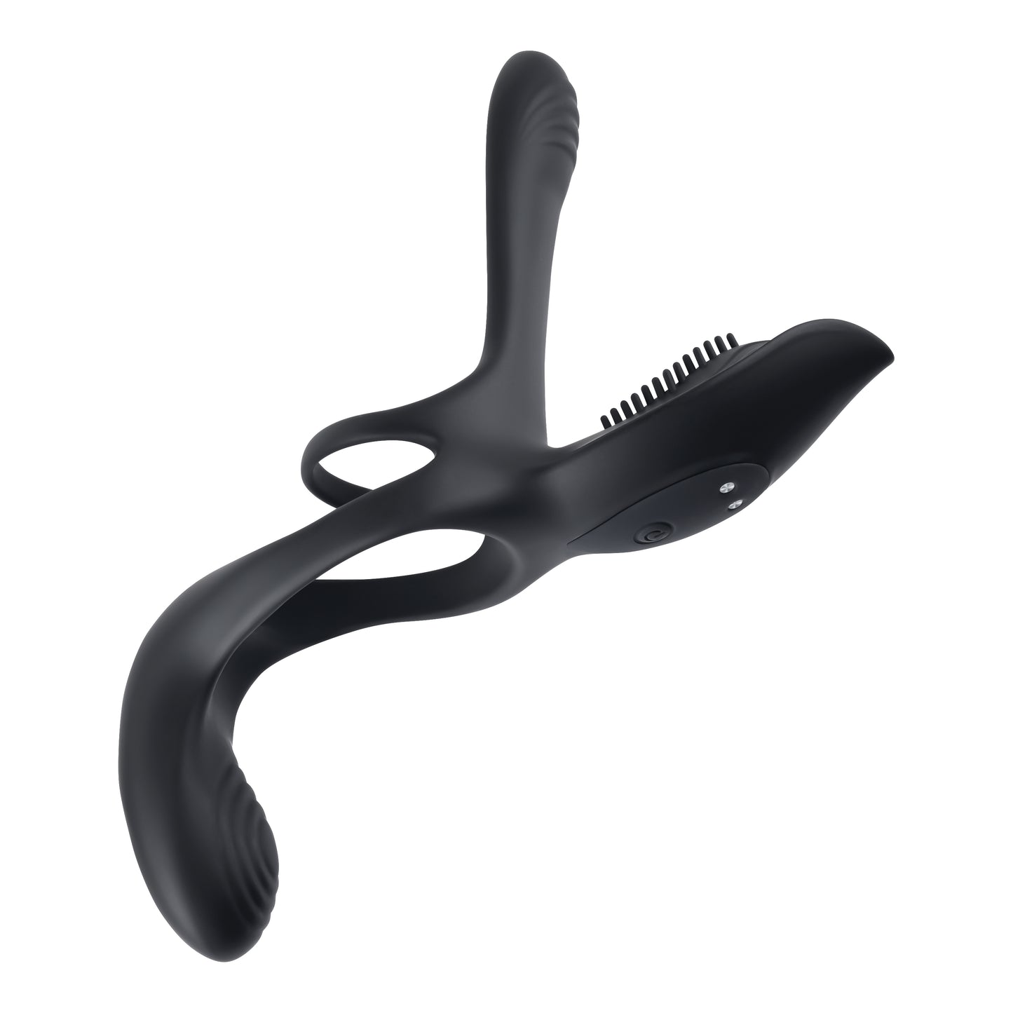 Playboy Pleasure The 3 Way Black USB Rechargeable Vibrating Cock Ring with Wireless Remote