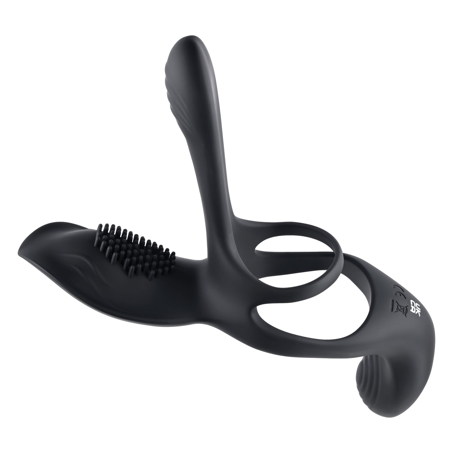 Playboy Pleasure The 3 Way Black USB Rechargeable Vibrating Cock Ring with Wireless Remote