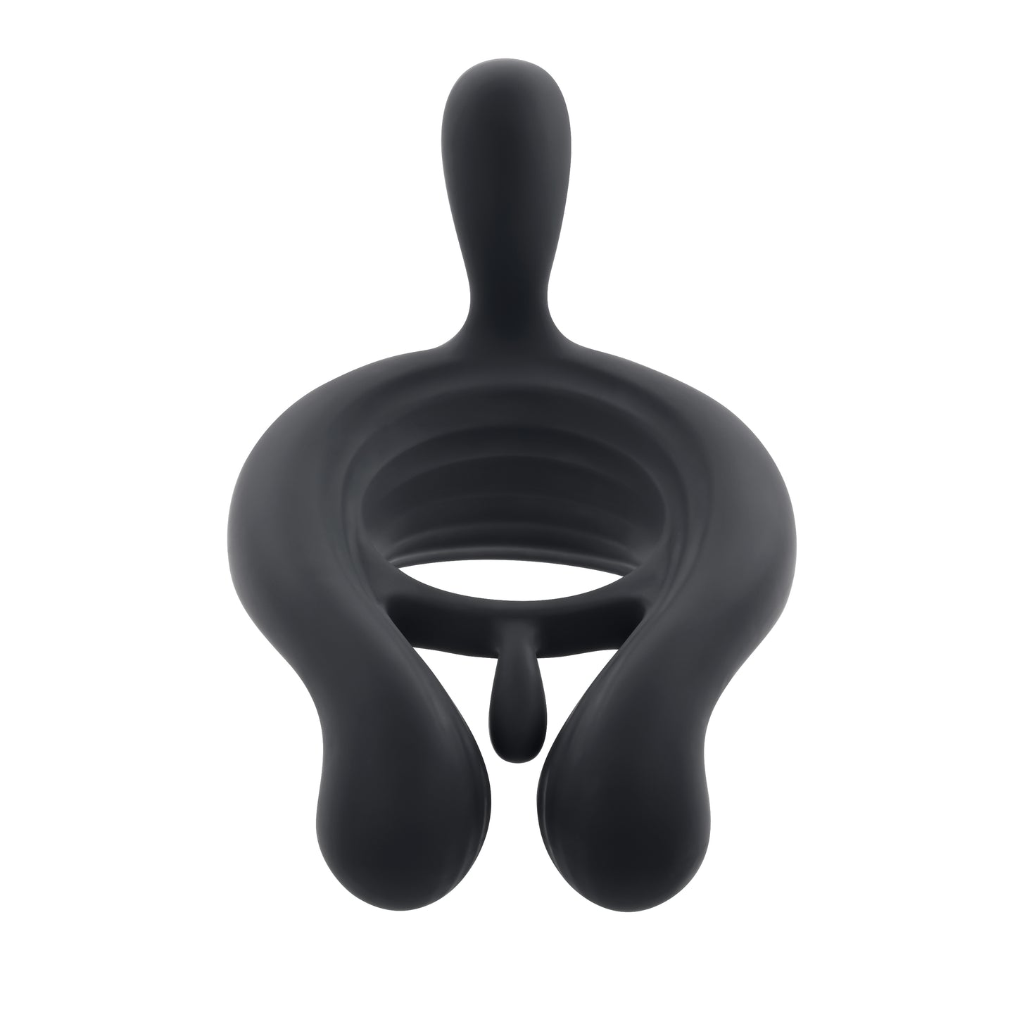 Playboy Pleasure TRIPLE PLAY Black USB Rechargeable Cock Ring w Wireless Remote