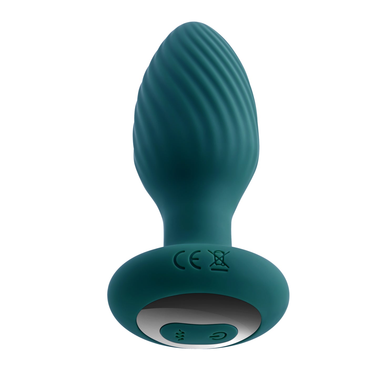 Playboy Pleasure SPINNING TAIL TEASER Blue 9.7cm Vibrating & Rotating Butt Plug with Wireless Remote