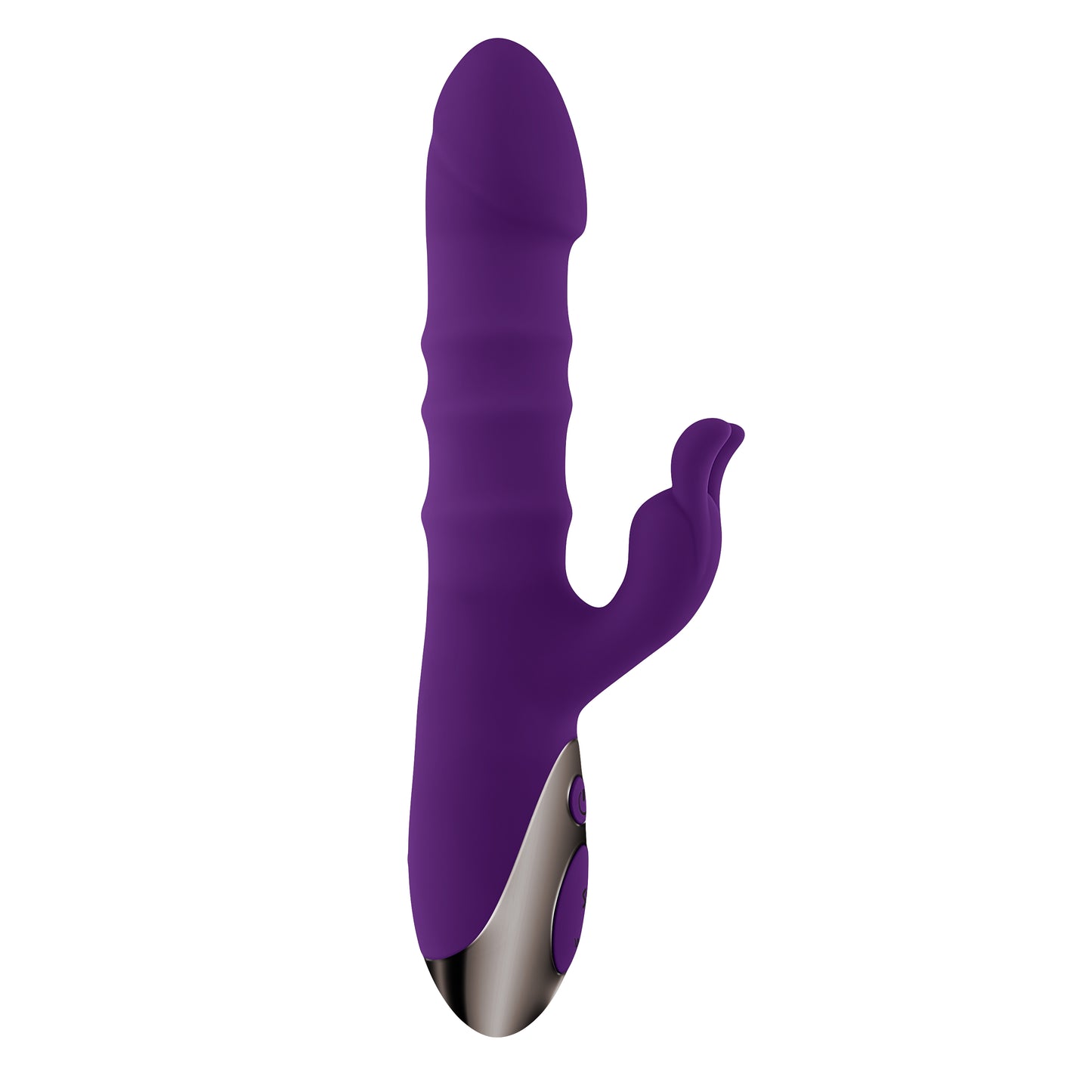 Playboy Pleasure HOP TO IT - Purple 23.5cm Thrusting Rabbit Vibrator