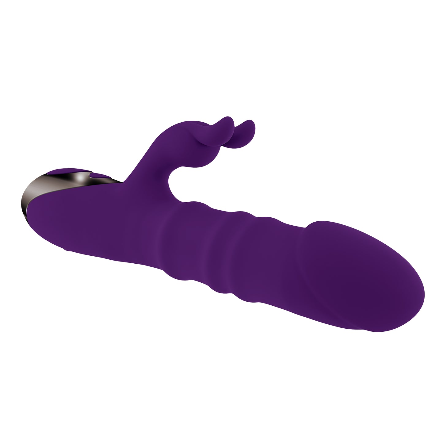 Playboy Pleasure HOP TO IT - Purple 23.5cm Thrusting Rabbit Vibrator