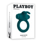 Playboy Pleasure BUNNY BUZZER Green USB Rechargeable Vibrating Cock Ring