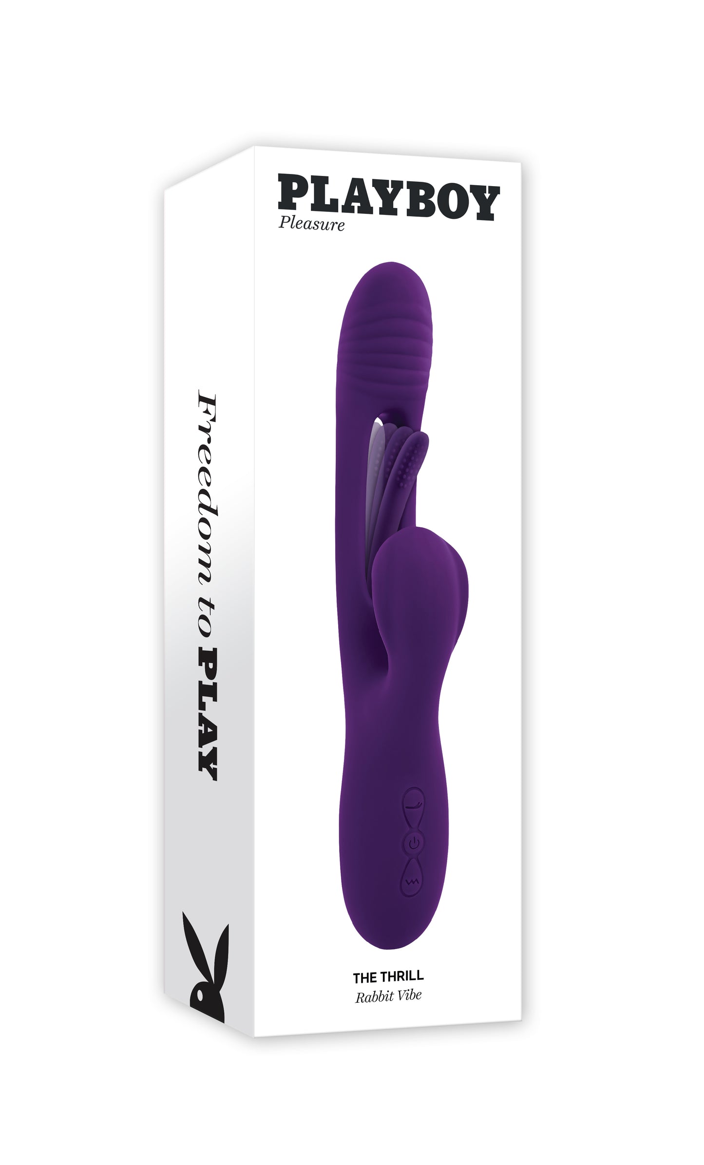 Playboy Pleasure THE THRILL Purple 24.4cm USB Rechargeable Rabbit Vibrator