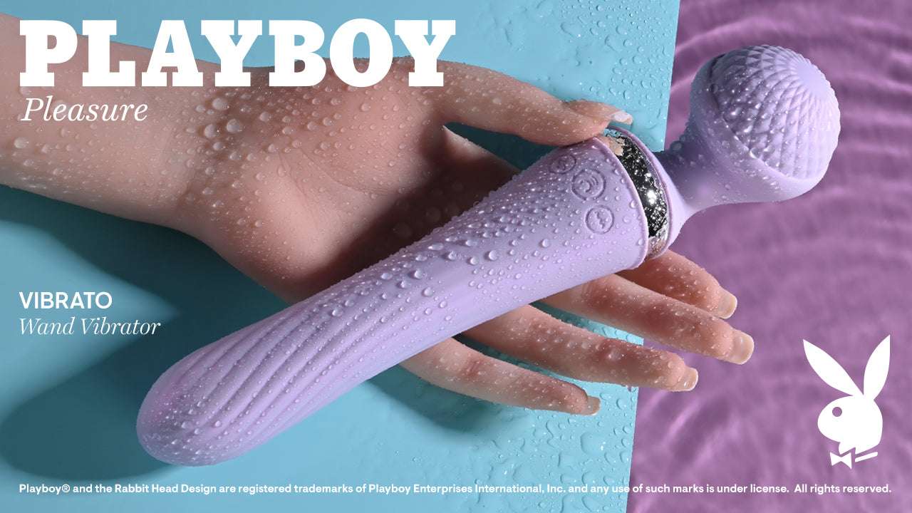 Playboy Pleasure VIBRATO Lavender 24cm USB Rechargeable Massage Wand Vibrator