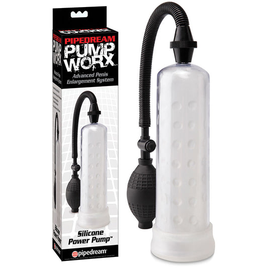 Pipedream Pump Worx Silicone Power Pump - Clear Penis Pump