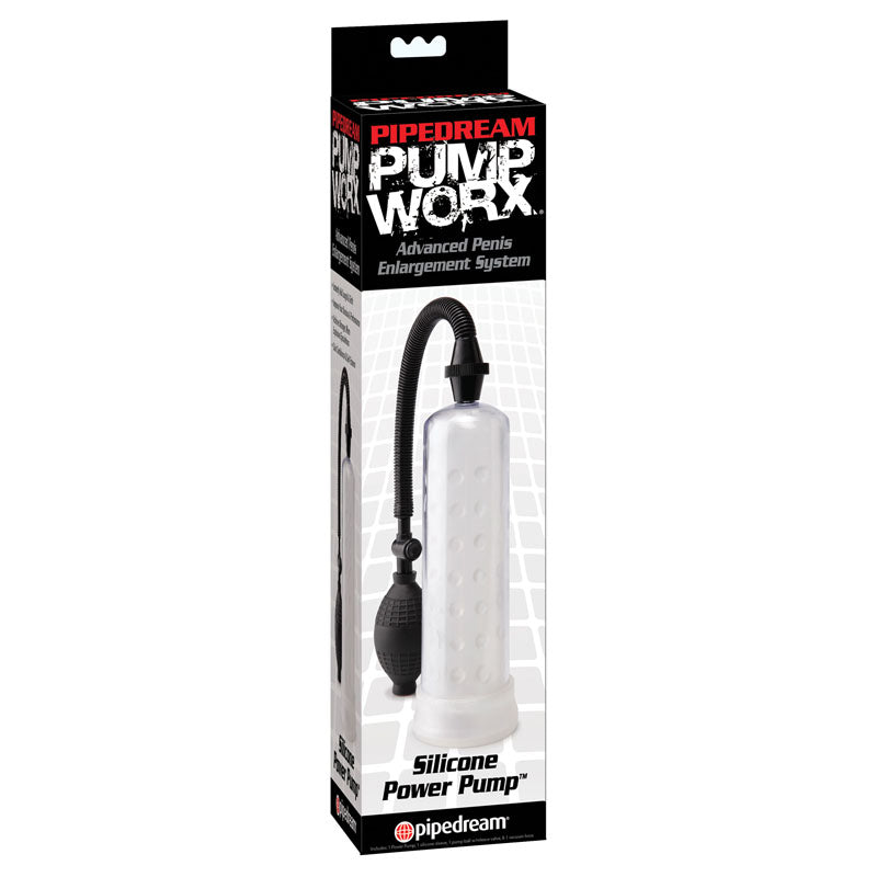 Pipedream Pump Worx Silicone Power Pump - Clear Penis Pump