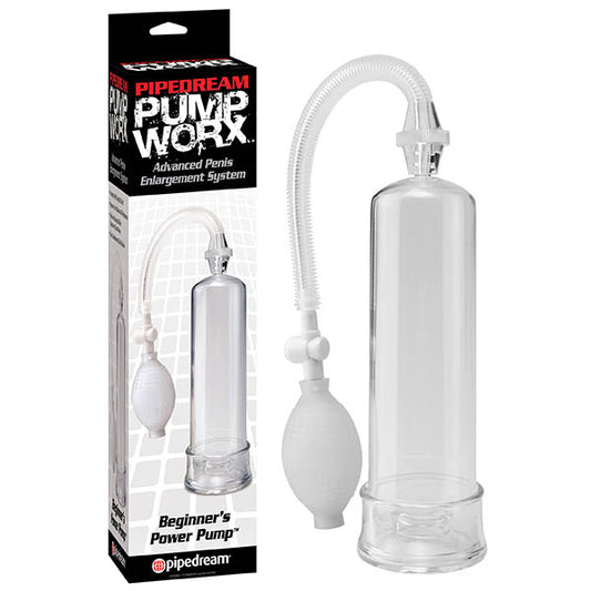 Pipedream Pump Worx Beginner's Power Pump - Clear Penis Pump