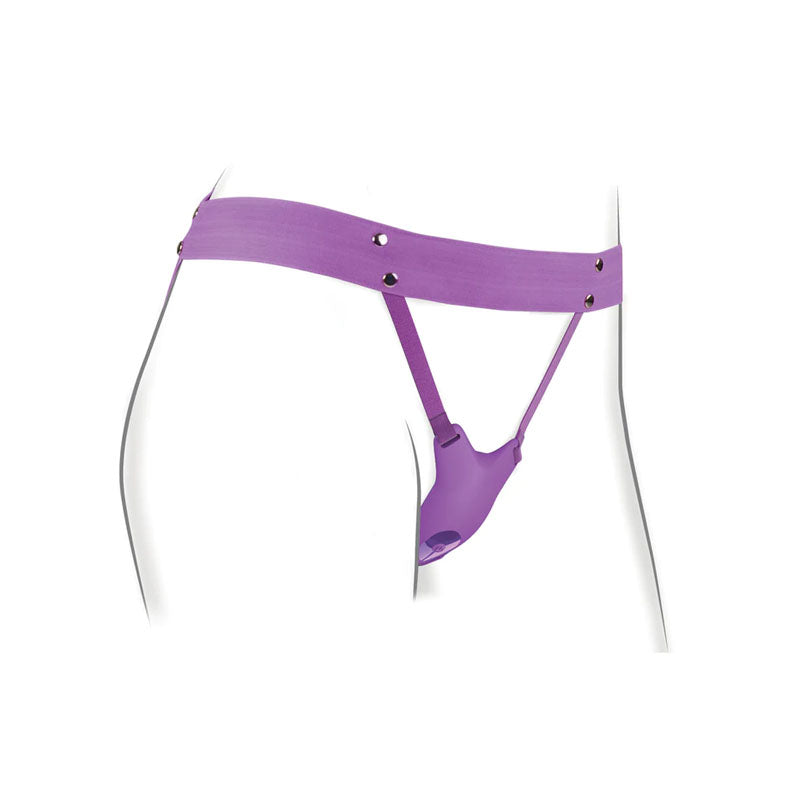 Pipedream Fantasy For Her Ultimate Butterfly Purple USB Rechargeable Strap-On Stimulator