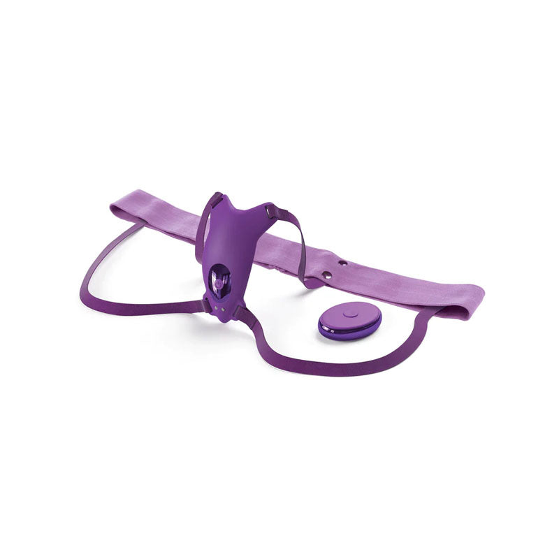 Pipedream Fantasy For Her Ultimate Butterfly Purple USB Rechargeable Strap-On Stimulator