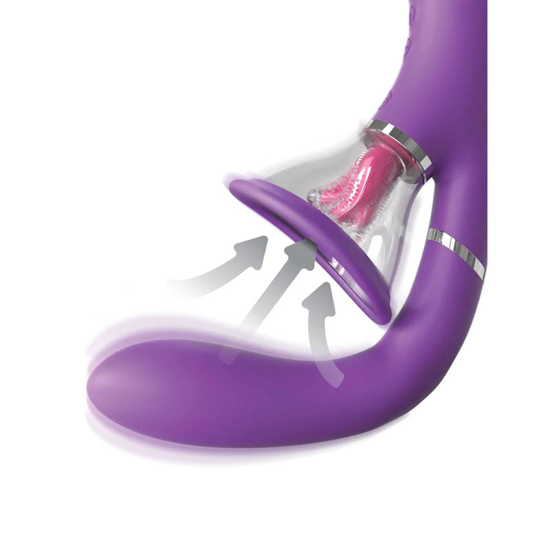 Pipedream Fantasy For Her Her Ultimate Pleasure Pro Purple Vibrator & Clitoral Stimulator