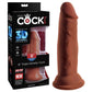 Pipedream King Cock Plus 6" Triple Density Cock Brown 15.2cm Dong Dildo