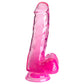 Pipedream King Cock Clear 6" Cock with Balls - Pink 15.2cm Dong Dildo