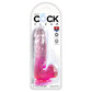 Pipedream King Cock Clear 6" Cock with Balls - Pink 15.2cm Dong Dildo