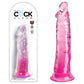 Pipedream King Cock Clear 8" Cock - Pink 20.3cm Dong Dildo