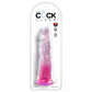 Pipedream King Cock Clear 8" Cock - Pink 20.3cm Dong Dildo